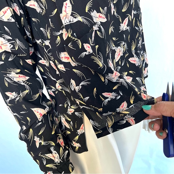 VINTAGE OTIS & MACLAIN Japanese Print Blouse - Picture 8 of 12